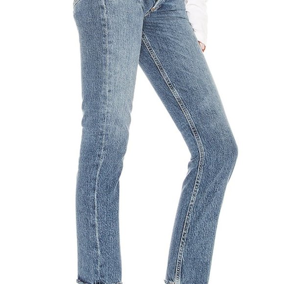 Agolde Riley High Rise Straight Cropped Jeans - Picture 3 of 12